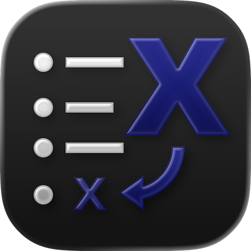 AppendX icon, dark